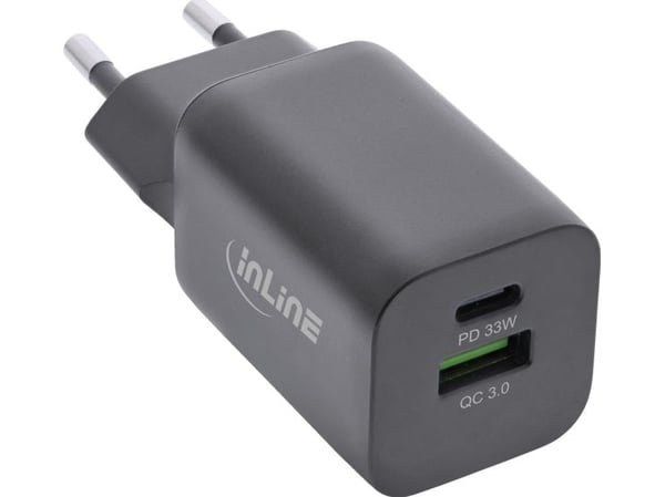 InLine 31508C, inomhus, AC, 20 V, Svart
