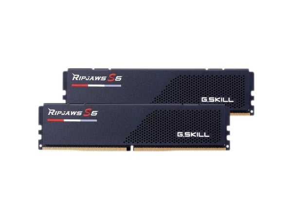 G.Skill Ripjaws S5 - DDR5 - sett - 64 GB: 2 x 32 GB - DIMM 288-pin lav profil - 6000 MT/s / PC5-48000 - CL28 - 1.40 V - ikke-bufret - on-die ECC - ...