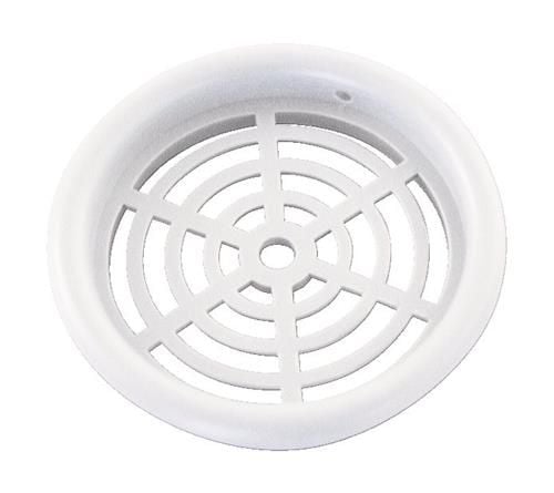 Duka skåpgaller typ 61.1 - PVC, vit, Ø43 mm, förpackat i påse om 4 st.