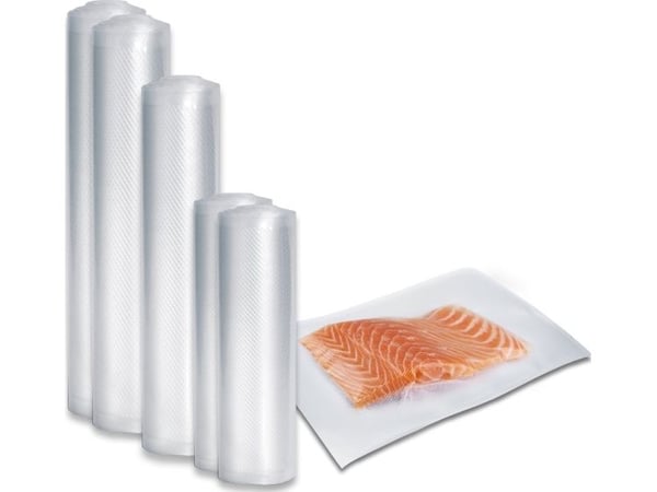 Caso 1237, Vacuum sealer bag + roll, 8 timer