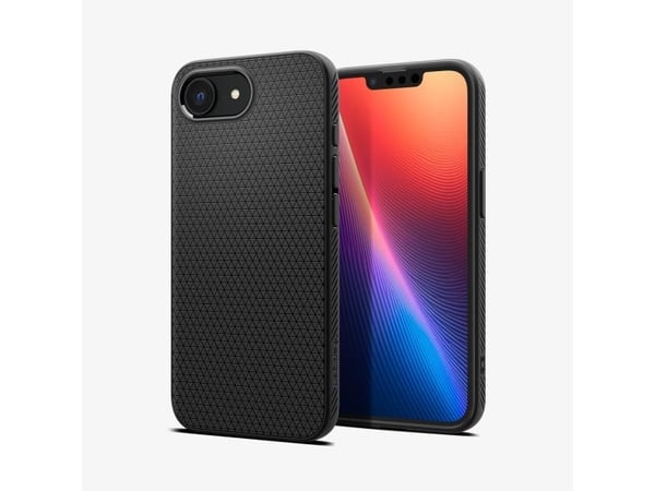 Spigen Liquid Air, Suojus, Apple, iPhone 16e, 15,5 cm (6.1"), musta