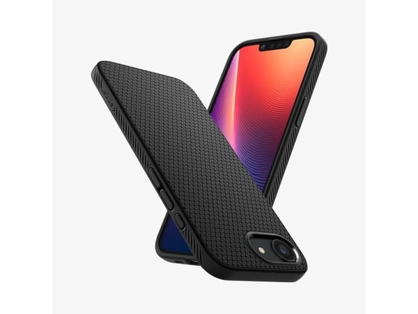 Spigen Liquid Air, Suojus, Apple, iPhone 16e, 15,5 cm (6.1"), musta