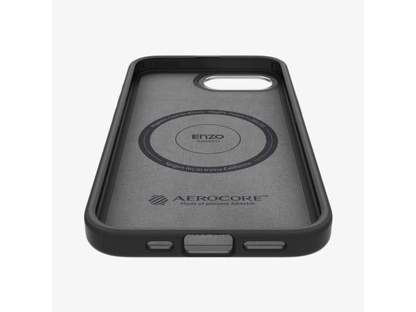 Spigen Enzo Aramid, Mobilskal, Apple, iPhone 16e, 15,5 cm (6.1"), Svart