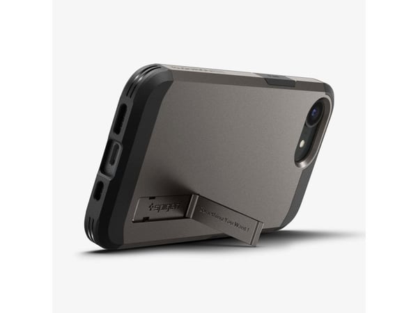 Spigen Tough Armor AI (MagFit), Mobilskal, Apple, iPhone 16e, 15,5 cm (6.1"), Metallisk