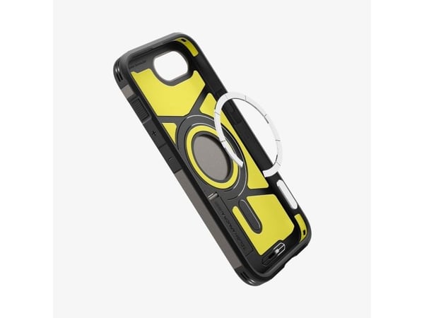 Spigen Tough Armor AI (MagFit), Mobilskal, Apple, iPhone 16e, 15,5 cm (6.1"), Metallisk
