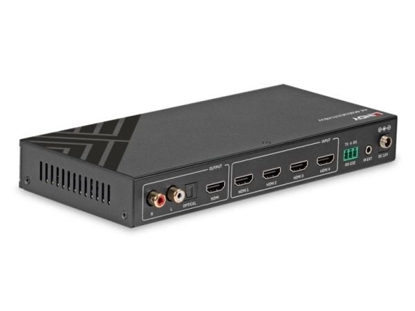 Lindy 38228, HDMI, Metall, Svart, 60 Hz, 3840 x 2160, 18 Gbit/s