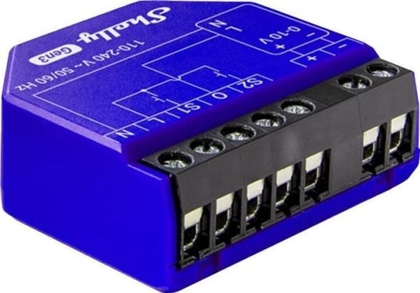 Shelly Pro Dimmer 0/1-10V PM lyskontroller