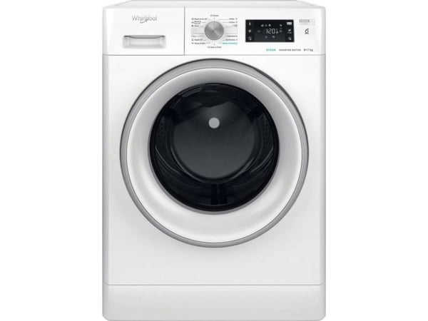 Whirlpool FFWDB 976258 SV EE, Frontmatet, Frittstående, Hvit, Venstre, 7 kg, 1551 RPM