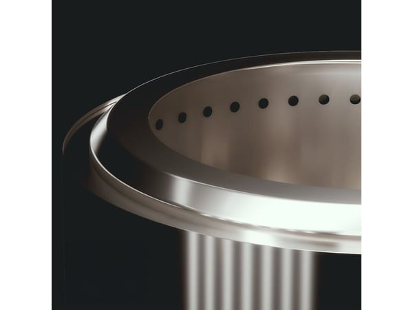 herQs Smokeless FirePit - Cozy - Silver