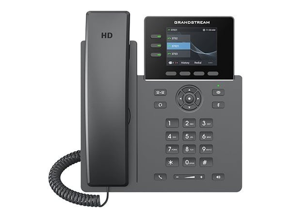 Grandstream GRP Series GRP2611G - VoIP-telefon - 5-veis anropskapasitet - SIP, RTP, RTCP, SRTP - 3 linjer