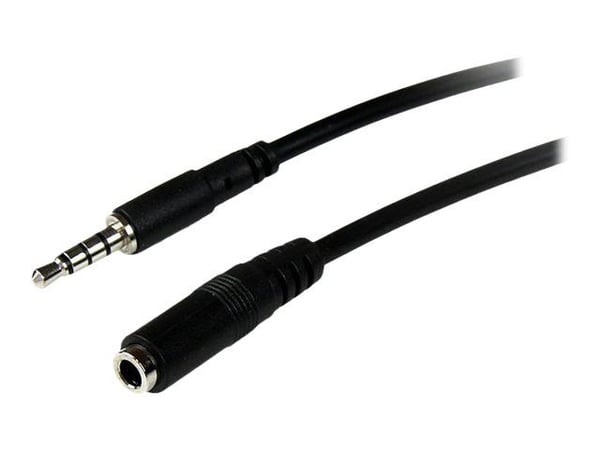Startech 2m 3.5mm 4 Position TRRS Headset Extension Cable - M/F - audio Extension Cable for iPhone (MUHSMF2M) - Forlengerledning for hodesett - 4-p...