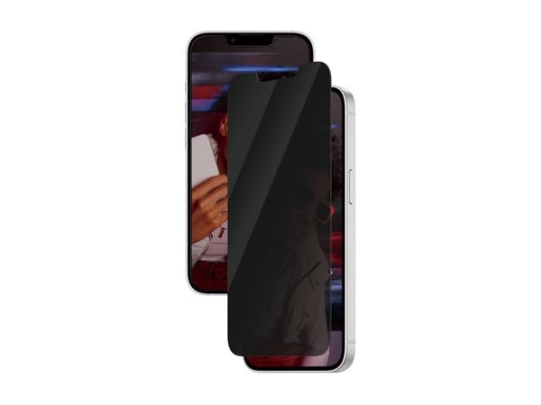 SAFE. by PanzerGlass - Skjermbeskyttelse for mobiltelefon - ultra-bred passform med justering - glass - med personvernsfilter - 2-veis - for Apple ...