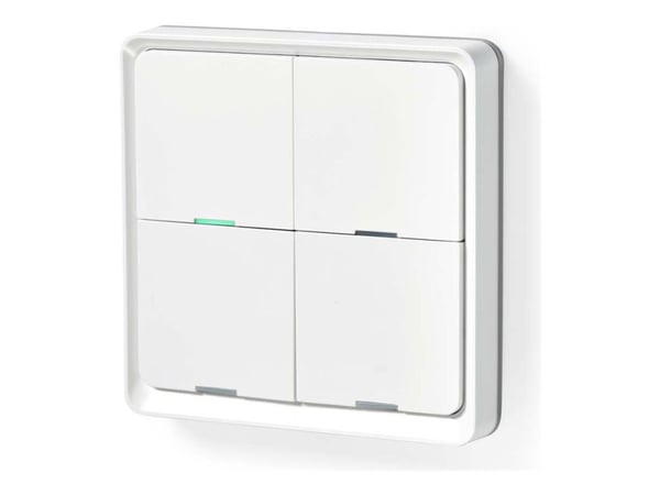 Nedis SmartLife - Älykäs kytkin - seinä - langaton - ZigBee 3.0 - 2.4 - 2.483 GHz - valkoinen - valkoinen