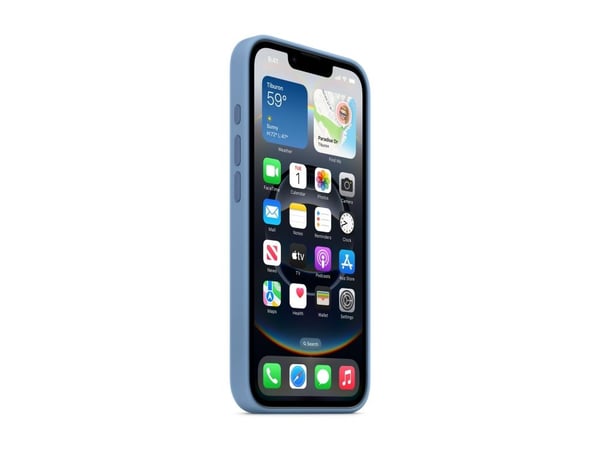 Apple - Baksidedeksel for mobiltelefon - silikon - vinterblå - for iPhone 16e