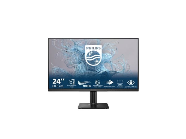 Philips 24E2N1100LB - 1000 Series - LED-skjerm - 24" (23.8" synlig) - 1920 x 1080 Full HD (1080p) @ 100 Hz - VA - 250 cd/m² - 4000:1 - 4 ms - HDMI,...
