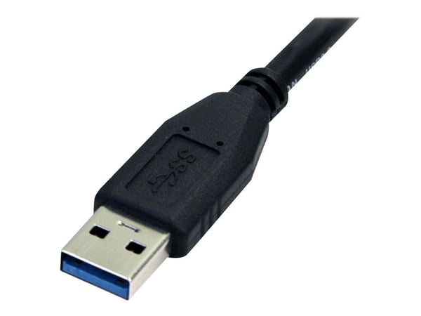 StarTech 0,5 m svart SuperSpeed USB 3.0-kabel A till Micro B – M/M - USB-kabel - Micro-USB typ B (hane) till USB typ A (hane) - USB 3.0 - 50 cm - f...
