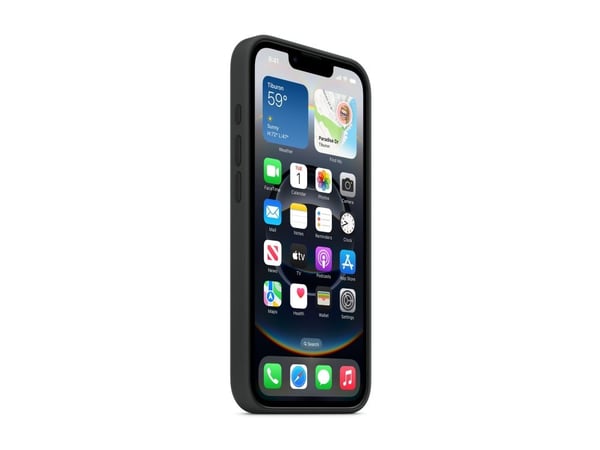 Apple - Baksidedeksel for mobiltelefon - silikon - svart - for iPhone 16e