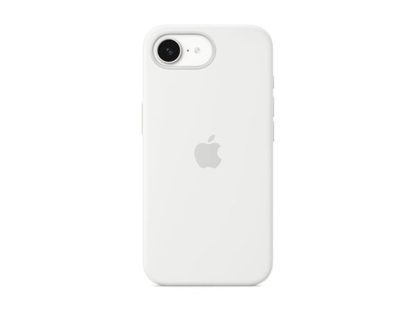 Apple - Baksidedeksel for mobiltelefon - silikon - hvit - for iPhone 16e