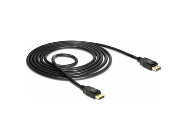 Delock - DisplayPort-kabel - DisplayPort (hann) til DisplayPort (hann) - DisplayPort 1.2a - 50 cm - 4K-støtte - hvit