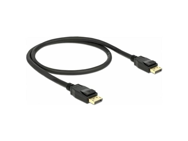 Delock - DisplayPort-kabel - DisplayPort (hann) til DisplayPort (hann) - DisplayPort 1.2a - 50 cm - 4K-støtte - svart