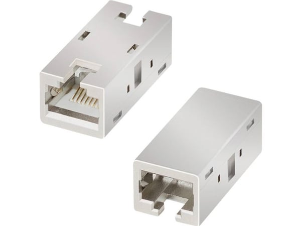 LogiLink RJ45 Inline Coupler, Cat.6A, shielded, metal housing