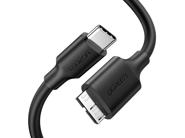 Ugreen US312 - USB-kabel - 24 pin USB-C (hann) til Micro-USB Type B (hann) - 1 m - svart