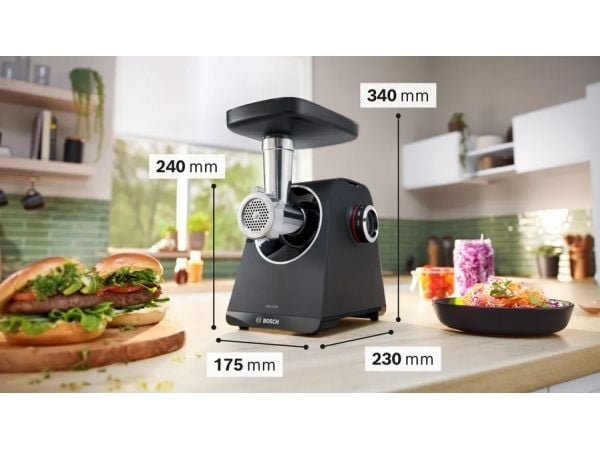 Bosch Serie | 4 MultiPower MFWS450B - Kjøttkvern - 1.9 kW - svart
