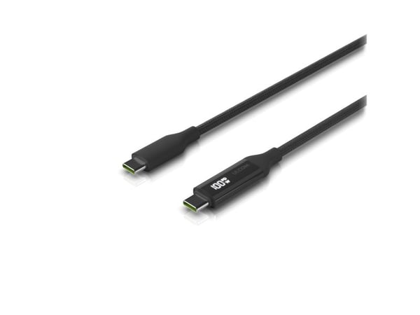 Ubiquiti UACC-Cable-USB-100W-2M-BK, 2 m, USB C, USB C, 0,48 Gbit/s, musta, Harmaa
