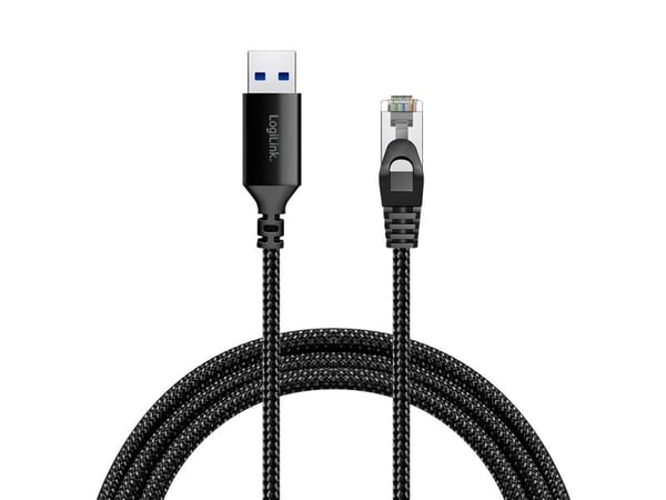 LogiLink CU0403, 3 m, Cat6, S/FTP (S-STP), RJ-45, Sort