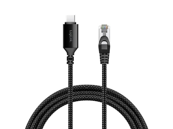 LogiLink CU0413, 3 m, Cat6, S/FTP (S-STP), RJ-45, Sort