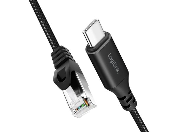LogiLink CU0414, 5 m, Cat6, S/FTP (S-STP), RJ-45, Sort