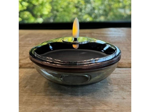Sirius oppladbar Lia Ø9,9 cm x H5 cm, sort nikkel