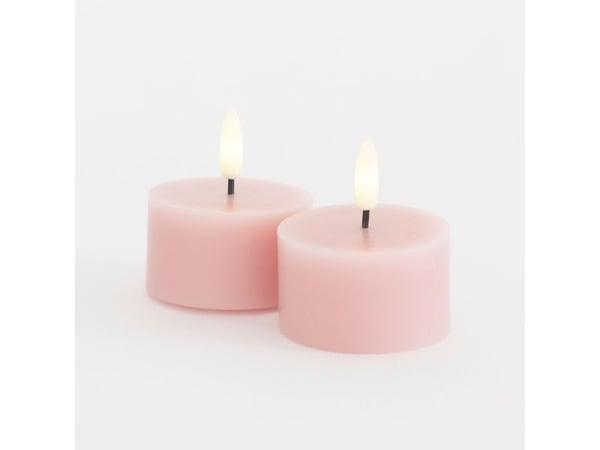 Sille telys 2 stk. sett Ø6xH3,4 cm Light Pink