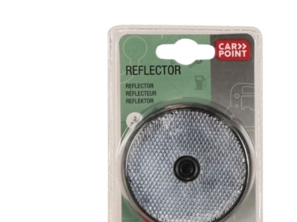 Reflex rund vit diameter 68 mm 2 st
