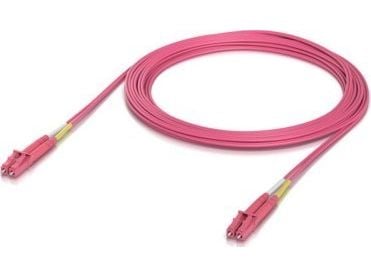 Ubiquiti UniFi - Koblingskabel - LC/UPC-multimodus (hann) til LC/UPC-multimodus (hann) - 5 m - 2 mm - fiberoptisk - dupleks - OM4 - halogenfri, inn...