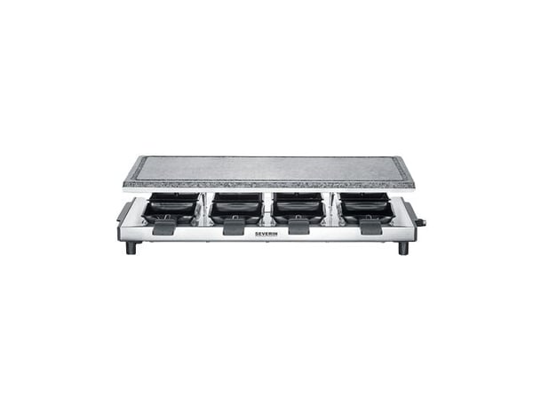 Severin Raclette-Grill Naturstein RG2374, 8 person(er), Plast, Rustfritt stål, Stein, Sort, Rustfritt stål, Rektangulær, Stein, 485 x 240 mm