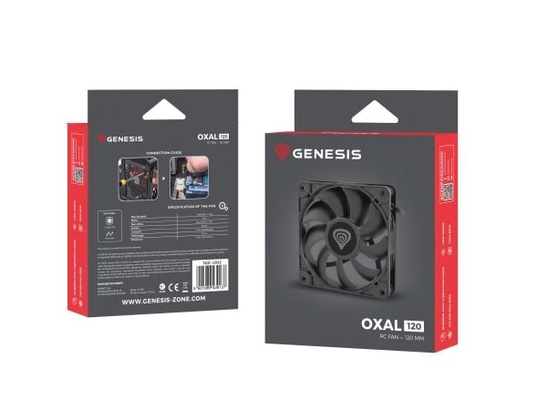 Genesis Oxal 120 - Kabinettvifte - 120 mm