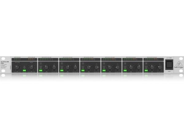 Behringer MX882 V2, 8 kanaler, Rack-montering, 15 W, Sort, Grå, Metallisk