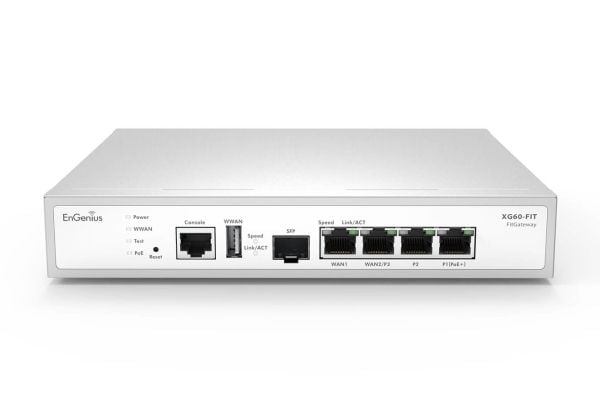 EnGeniusFIT VPN-reititin 4x 1GbE 1x SFP 1x PoE klo XG60FIT FitXpressissä