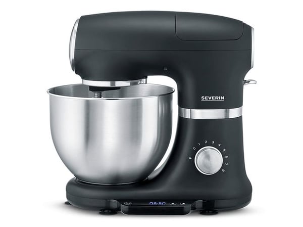 Severin KM 3898, 5,5 l, Svart, Sølv, Rustfritt stål, 1000 W, 380 mm, 235 mm