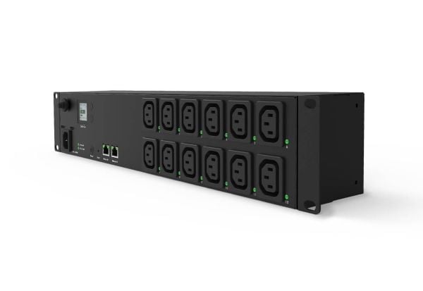 EnGenius ECP212-INT, Håndtert, 2U, SECC, Sort, LCD, 12 AC-utganger