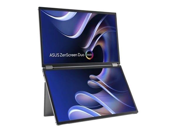 ASUS ZenScreen Duo OLED MQ149CD - Dobbel OLED-skjerm - 14" - portabel - 1920 x 1200 Full HD (1080p) @ 60 Hz - 500 cd/m² - 100000:1 - DisplayHDR 400...