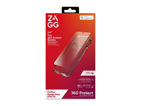ZAGG Luxe - Baksidedeksel for mobiltelefon - grafen - blank - med skjermbeskytter - for Google Pixel 9 Pro XL