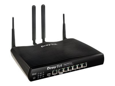 Draytek Vigor 2927LAC - Trådløs ruter - WWAN 6-porters svitsj - 1GbE, PPP - WAN-porter: 2 - Wi-Fi 5 - Dobbeltbånd