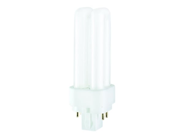 OSRAM DULUX D/E - Ikke-integrert kompakt fluorescerende lyspære - form: T12X2 - G24q-1 - 13.7 W - klasse G - varmt hvitt lys - 3000 K