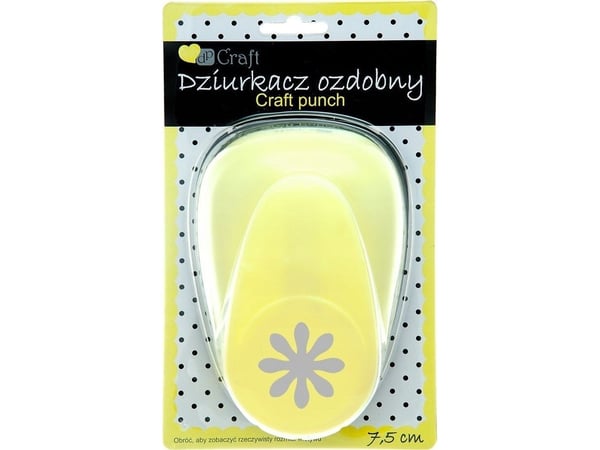 DP Craft dekorasjonsstanser 7,5 cm tusenfryd