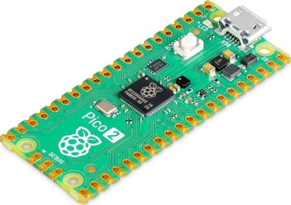 Raspberry Pi Pico 2 - Development Board - Raspberry Pi RP2350 / 150 MHz - RAM 520 KB - Flash 4MB (SC1631)