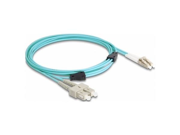 Delock - Nettverkskabel - LC multimodus (hann) til SC flermodus (hann) - 3 m - 3 mm - fiberoptisk - dupleks - 50 / 125 mikroner - OM3 - halogenfri ...