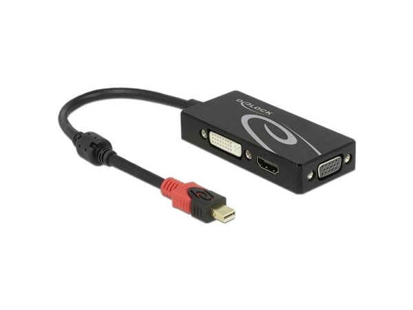 Delock - Videotransformator - DisplayPort - DVI, HDMI, VGA - sortering - detailsalg
