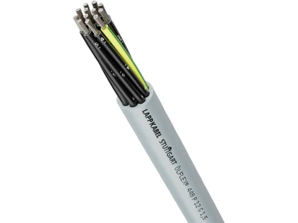 Lapp ÖLFLEX 440 P, Kabel för medelhög spänning, Grå, Polyuretan (PUR), Koppar, 0.5 mm ², 19 kg/km